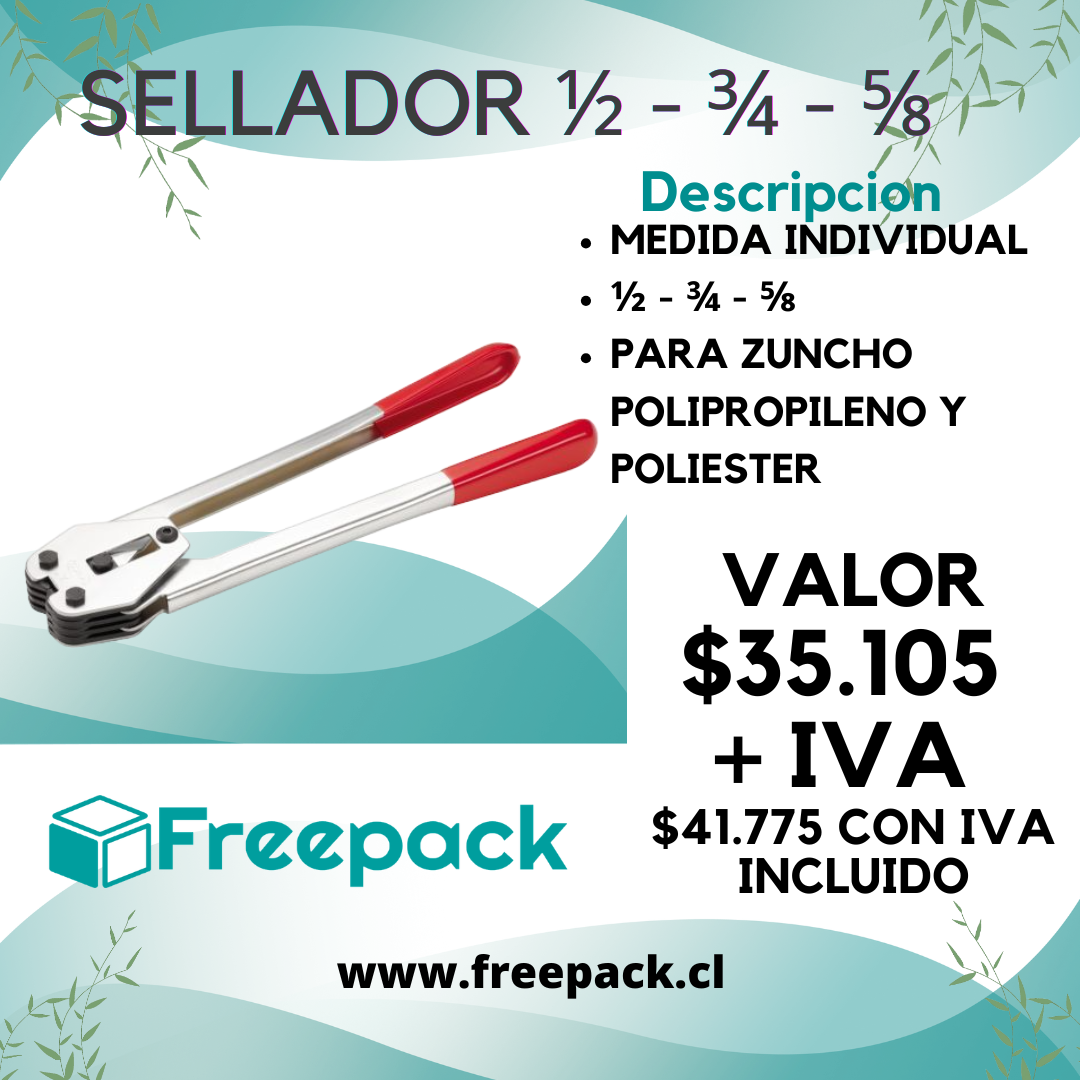 Sellos p/zuncho PP/PET de ½\
